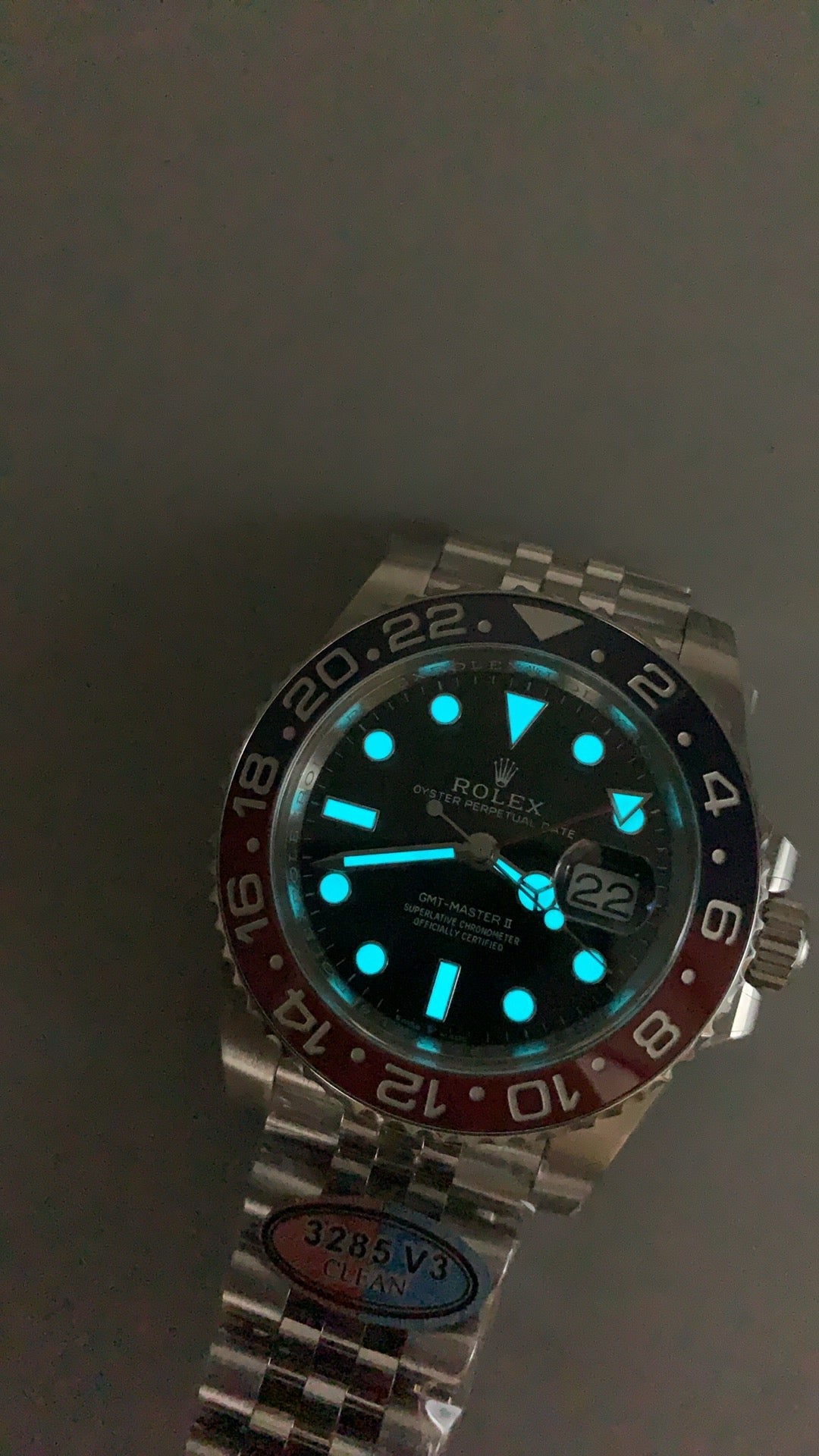 Rolex GMT-Master II 40MM | ขอบเซรามิกสีแดง-ดำ (โค้ก) | กลไกอัตโนมัติ Cal.3285