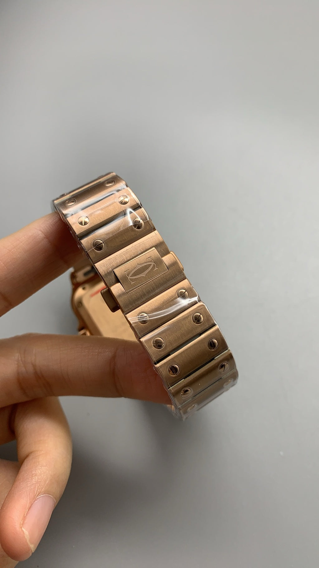 Cartier Santos de Cartier | ขนาด 35 มม. (Medium) | สีโรสโกลด์ ทั้งเรือน | อัตโนมัติ