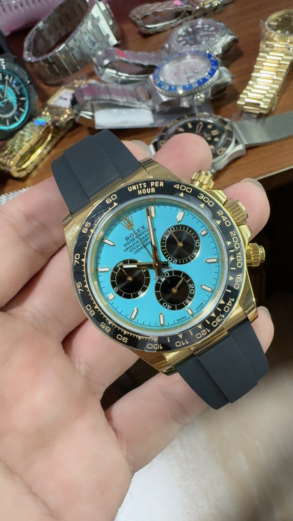 Rolex Daytona 40MM | หน้าปัดสีฟ้า Tiffany | กลไกอัตโนมัติ Cal.4131