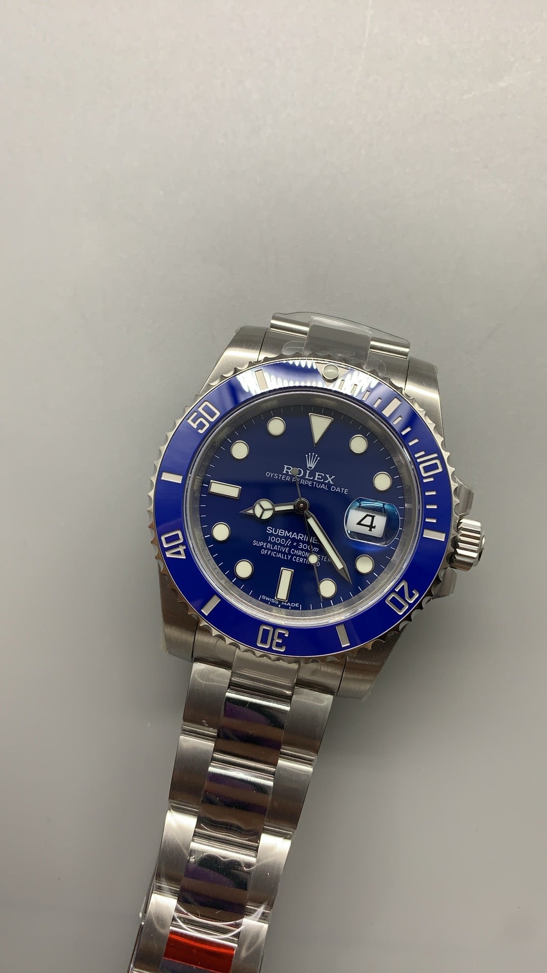 Rolex Submariner 40MM | หน้าปัดสีน้ำเงิน ขอบสีน้ำเงิน | กลไกอัตโนมัติ Cal.3135