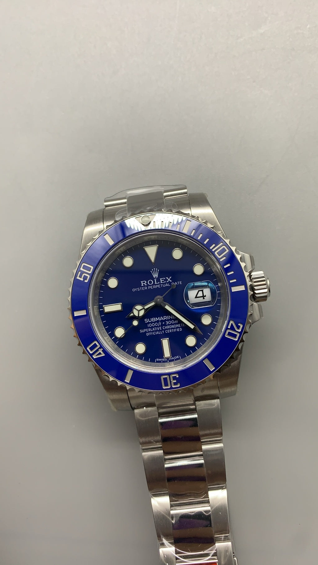 Rolex Submariner 40MM | หน้าปัดสีน้ำเงิน ขอบสีน้ำเงิน | กลไกอัตโนมัติ Cal.3135