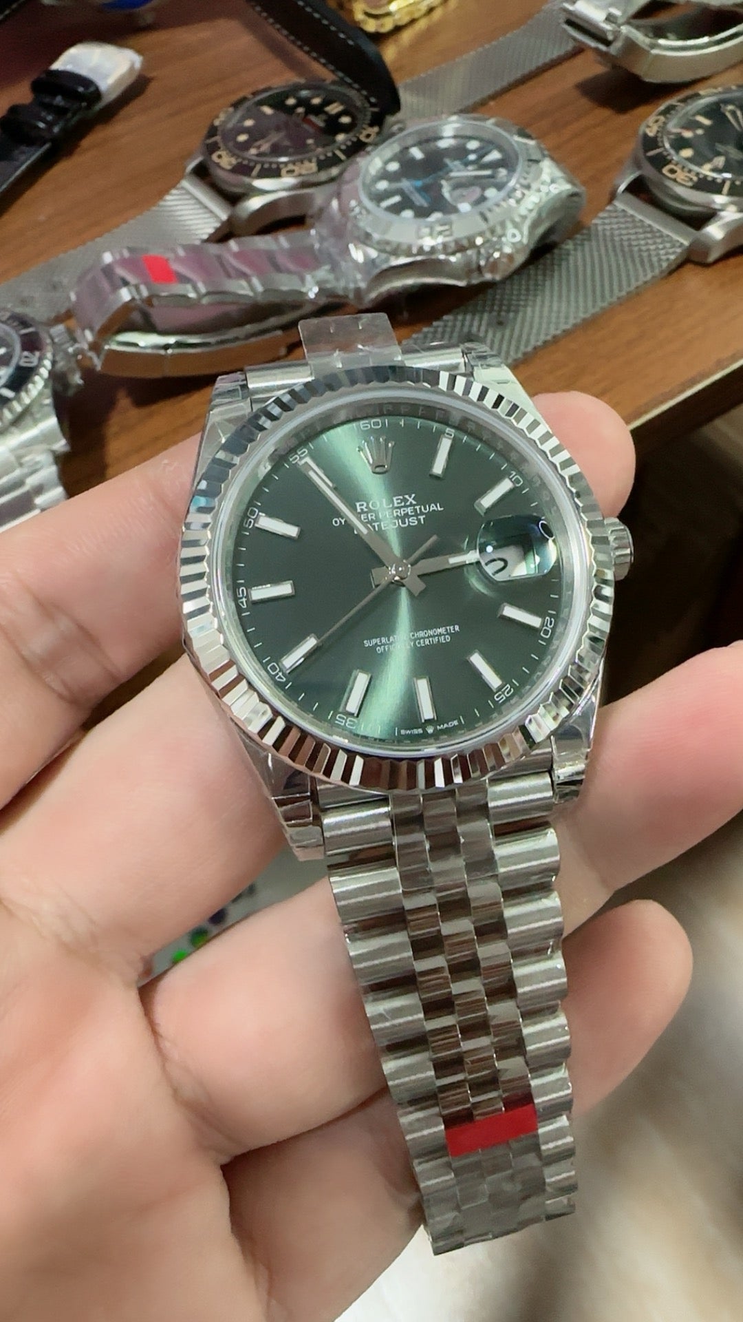 Rolex Datejust 41MM | หน้าปัดสีเขียว | กลไกอัตโนมัติ Cal.3235