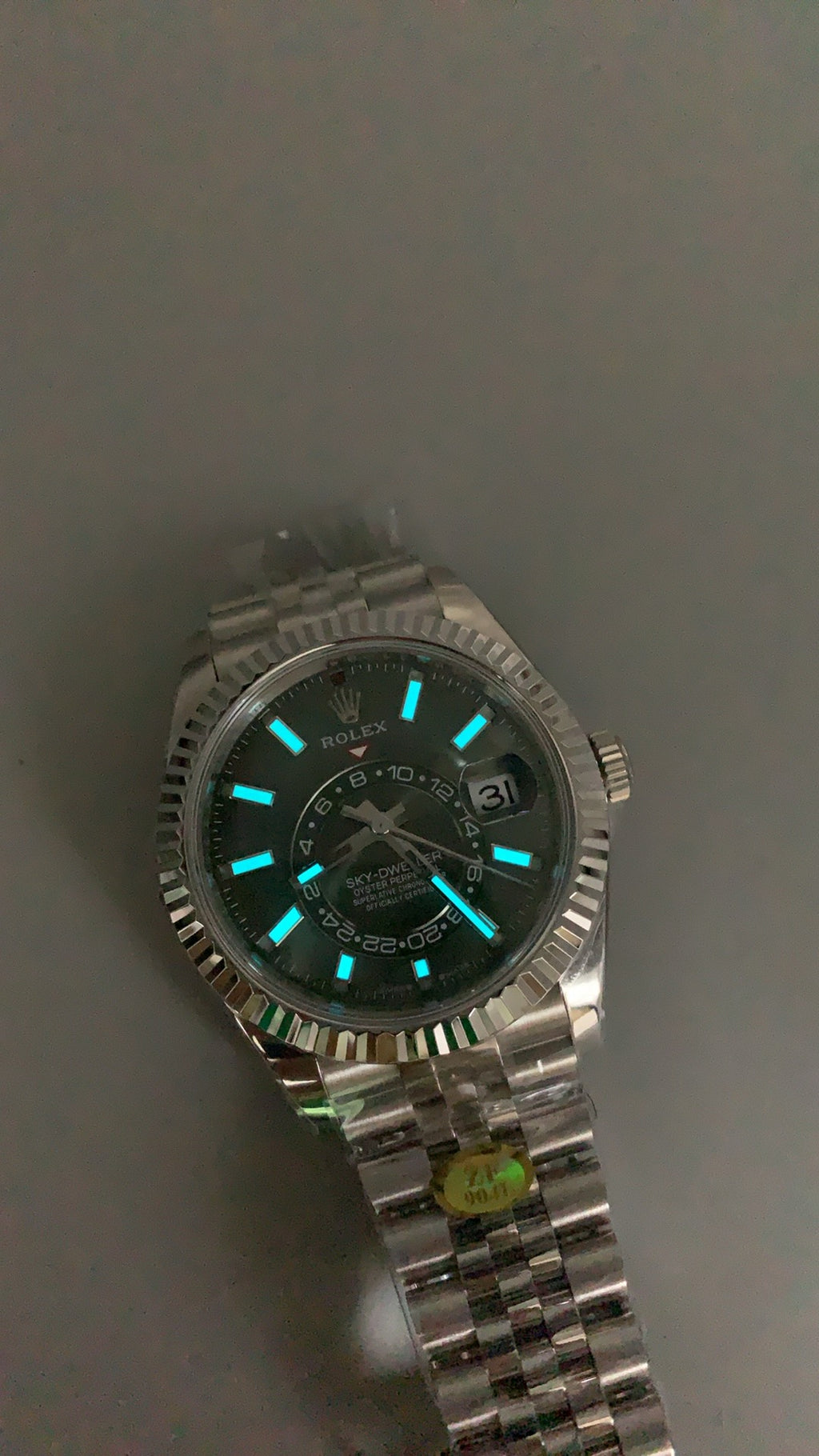 Rolex Sky-Dweller 42MM | หน้าปัดสีเขียว | กลไกอัตโนมัติ Cal.9002