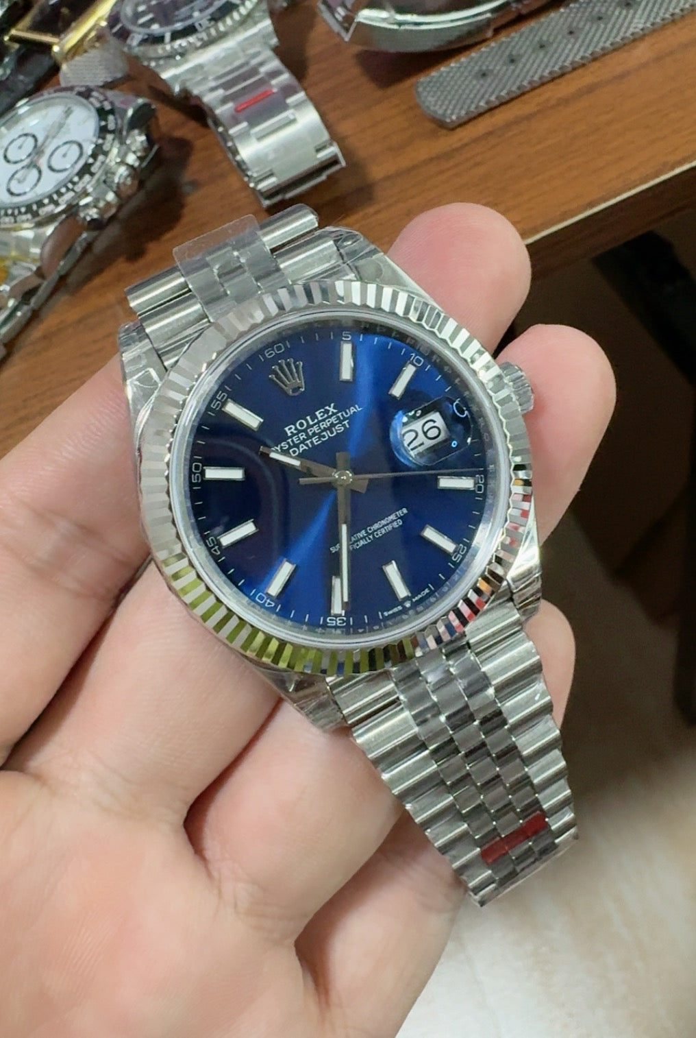 Rolex Datejust 41MM | หน้าปัดสีน้ำเงิน | กลไกอัตโนมัติ Cal.3235