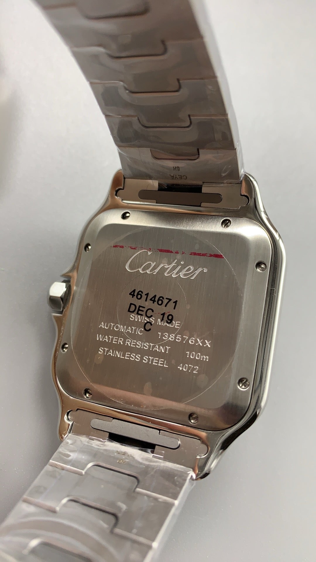 Cartier Santos de Cartier | ขนาด 40 มม. (Large) | หน้าปัดสีขาว | รุ่นแต่งพิเศษ Fuck 9.5 | อัตโนมัติ