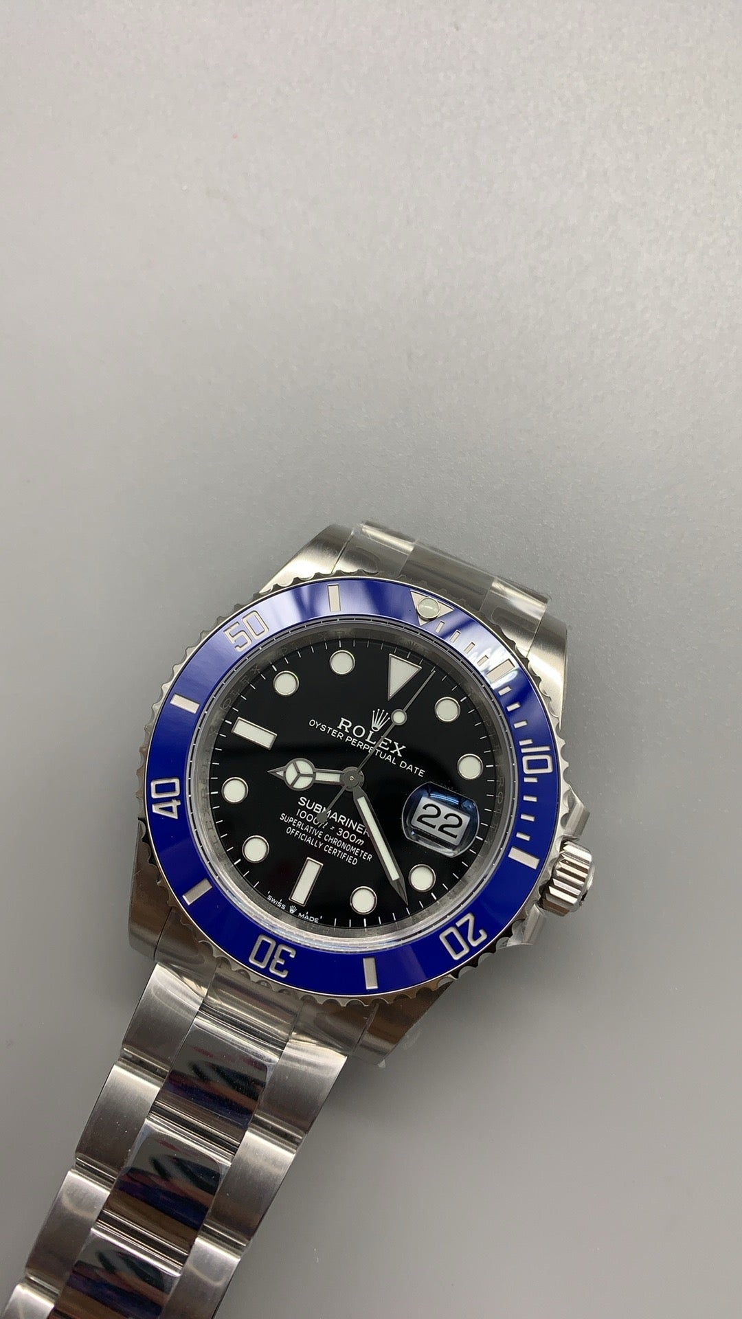 Rolex Submariner 41MM | หน้าปัดสีดำ ขอบสีฟ้า | กลไกอัตโนมัติ Cal.3235