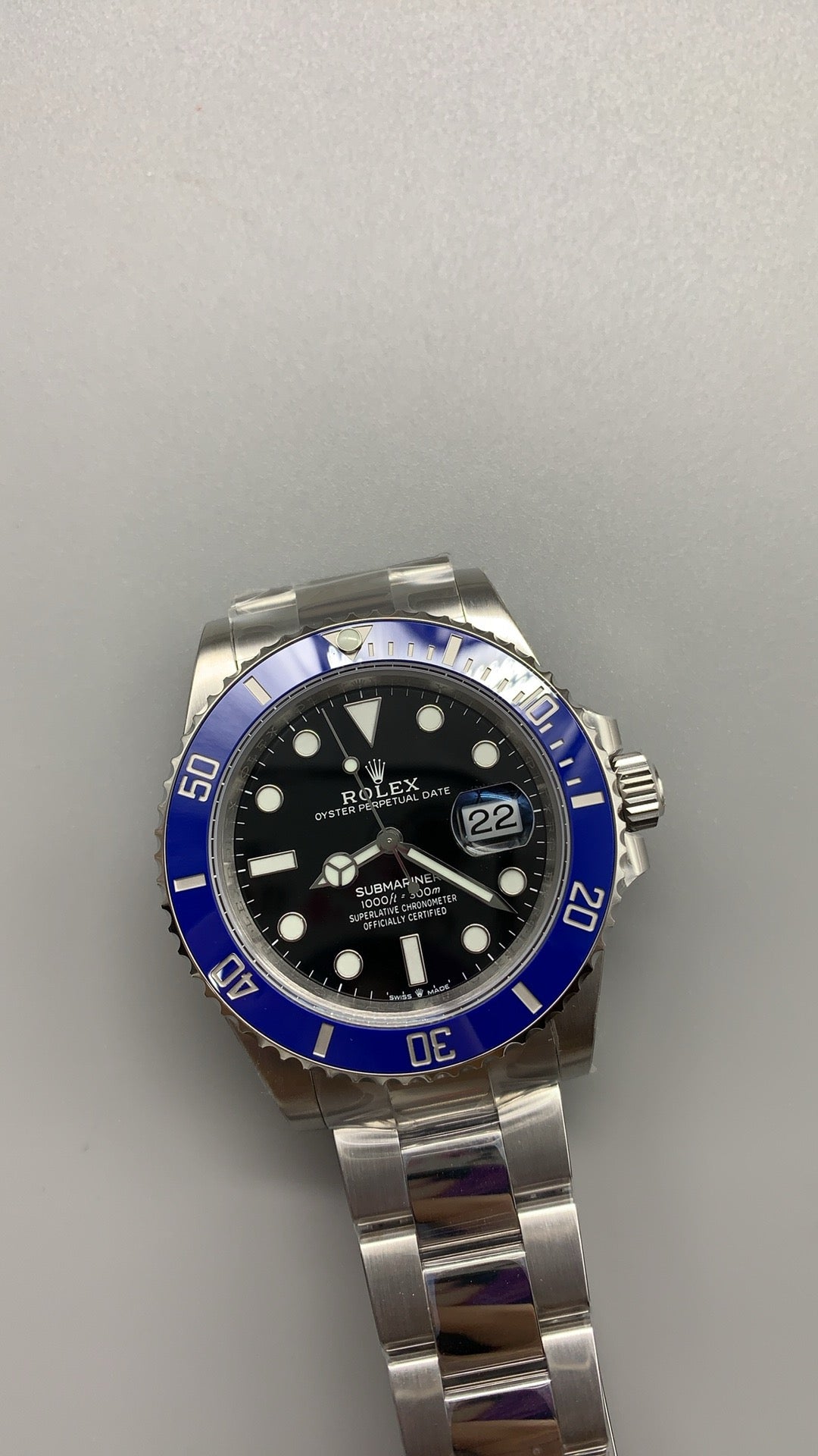 Rolex Submariner 41MM | หน้าปัดสีดำ ขอบสีฟ้า | กลไกอัตโนมัติ Cal.3235