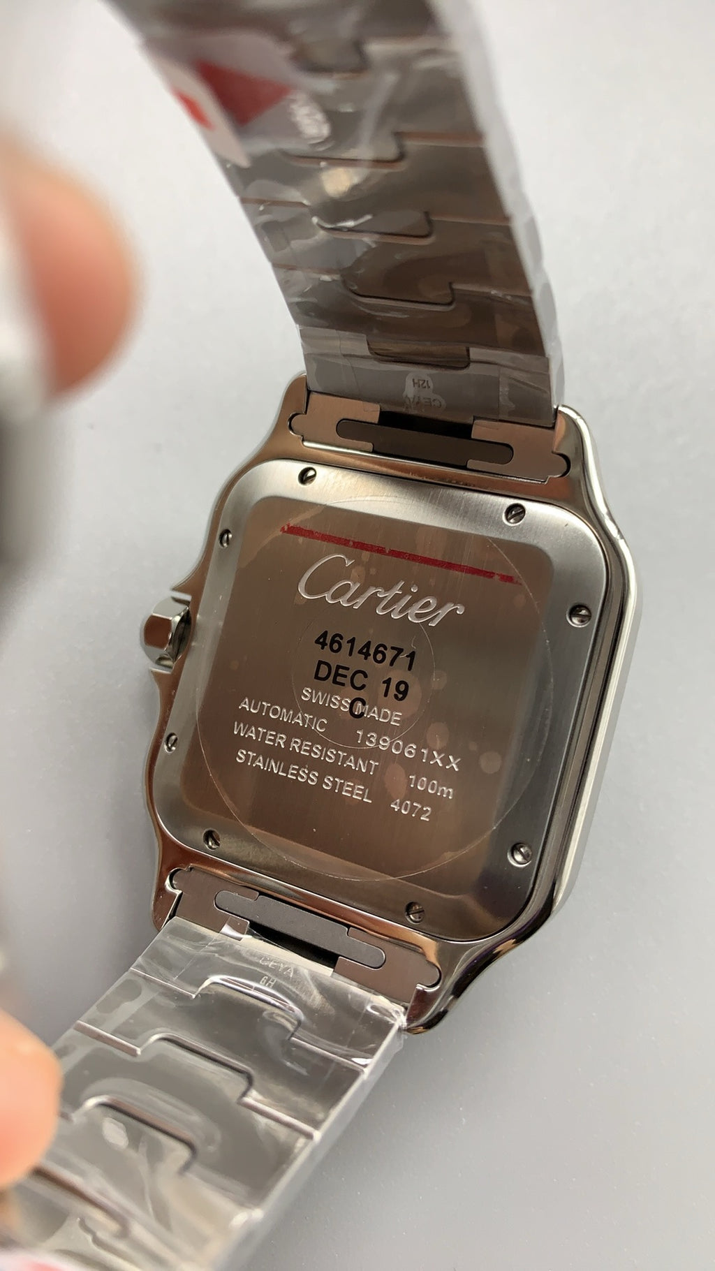 Cartier Santos de Cartier | ขนาด 40 มม. (Large) | ขอบหน้าปัดสีดำ | อัตโนมัติ