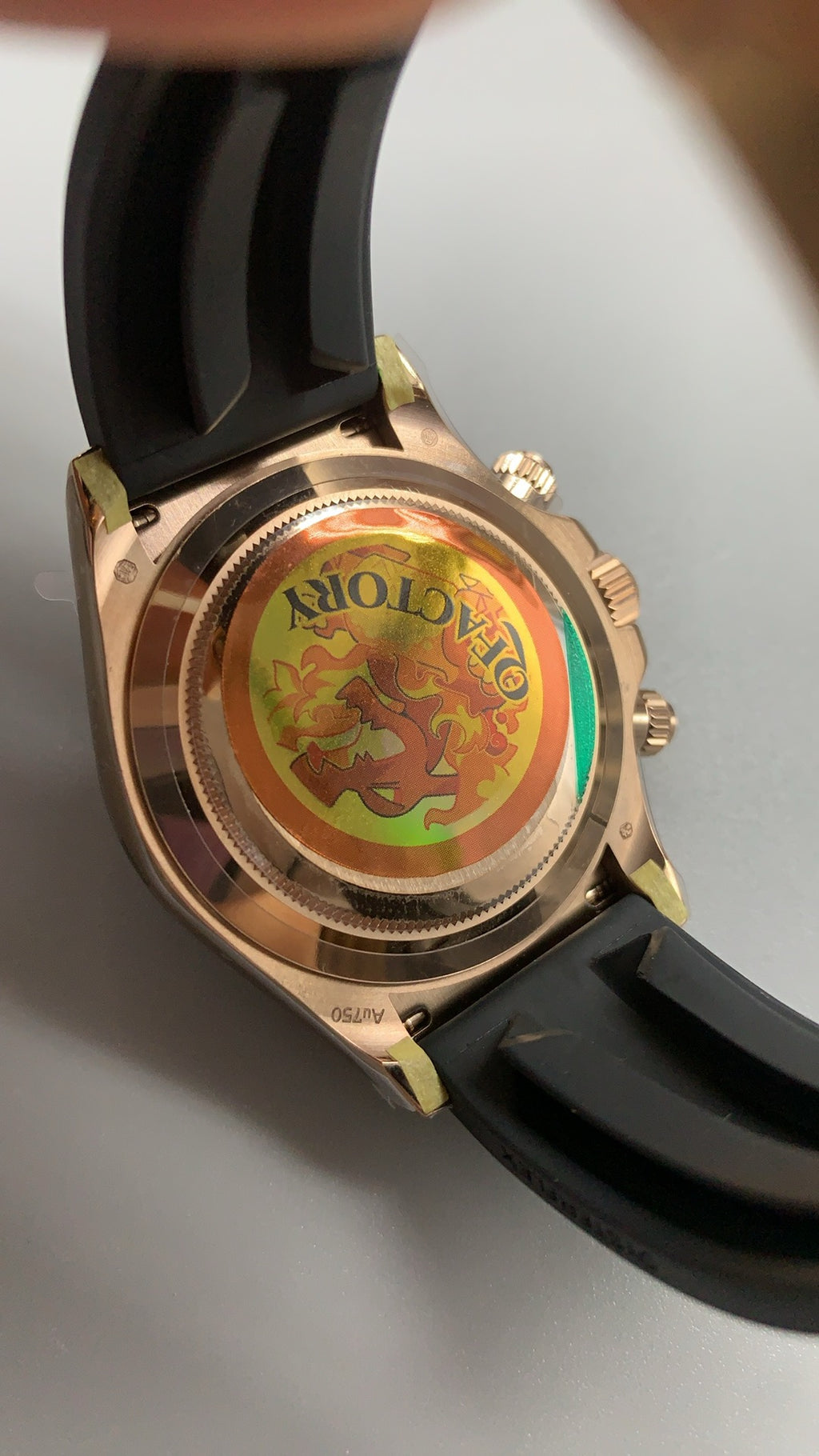 Rolex Daytona 40MM | หน้าปัดสีน้ำตาล | ตัวเรือนสแตนเลสเคลือบสีโรสโกลด์ PVD | กลไกอัตโนมัติ Cal.4130