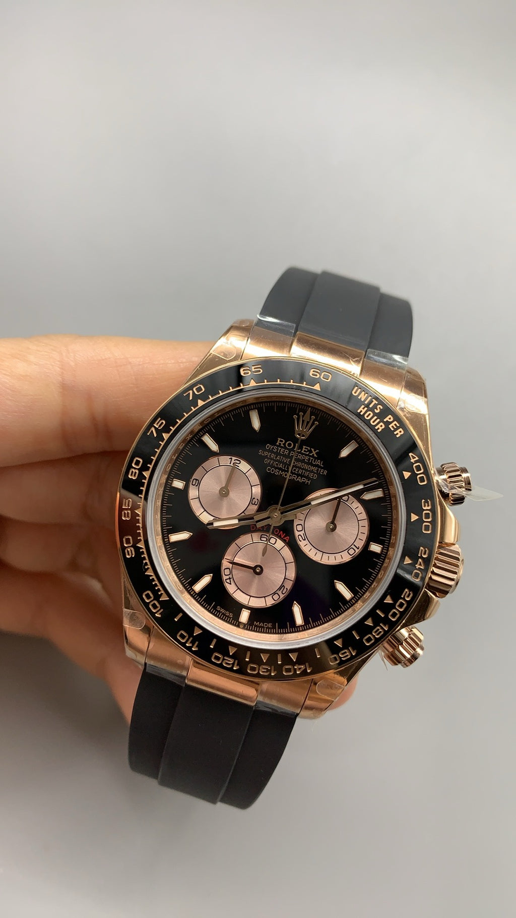 Rolex Daytona 40MM | รุ่นใหม่ Cal.4131 | ตัวเรือนสแตนเลสเคลือบสีโรสโกลด์ PVD
