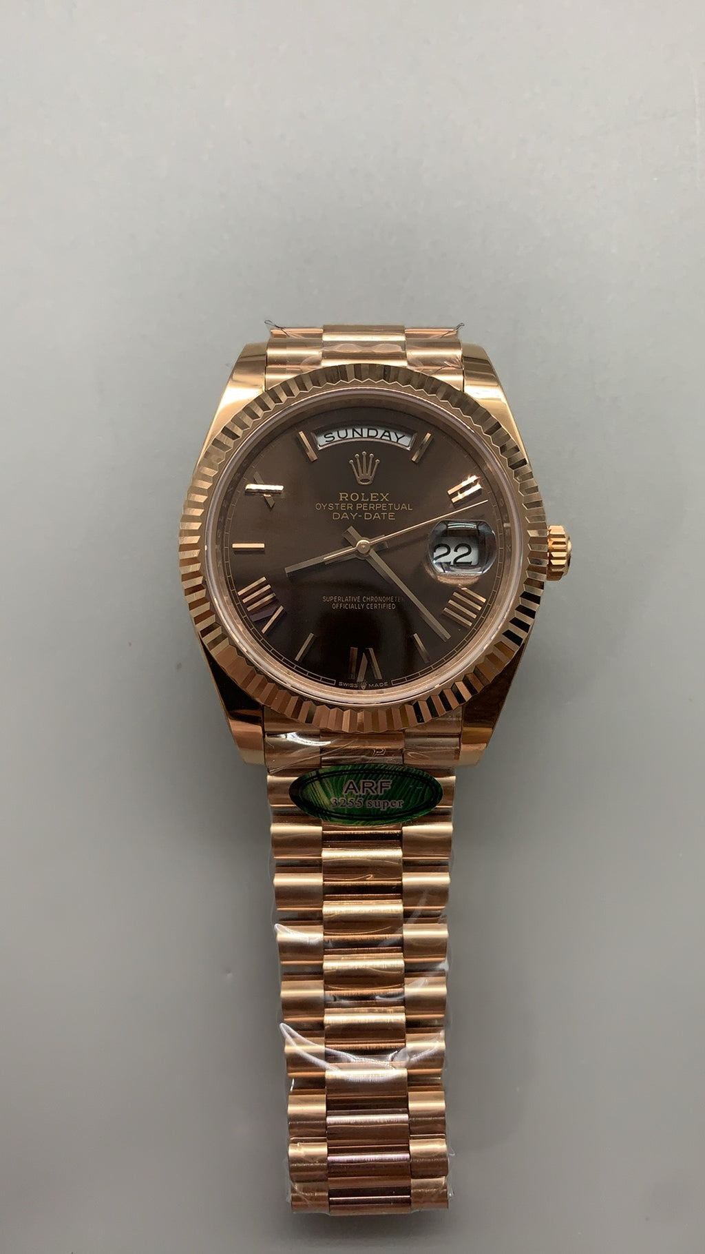 Rolex Day-Date 40MM | โชว์วันและวันที่ | กลไกอัตโนมัติ Cal.3255