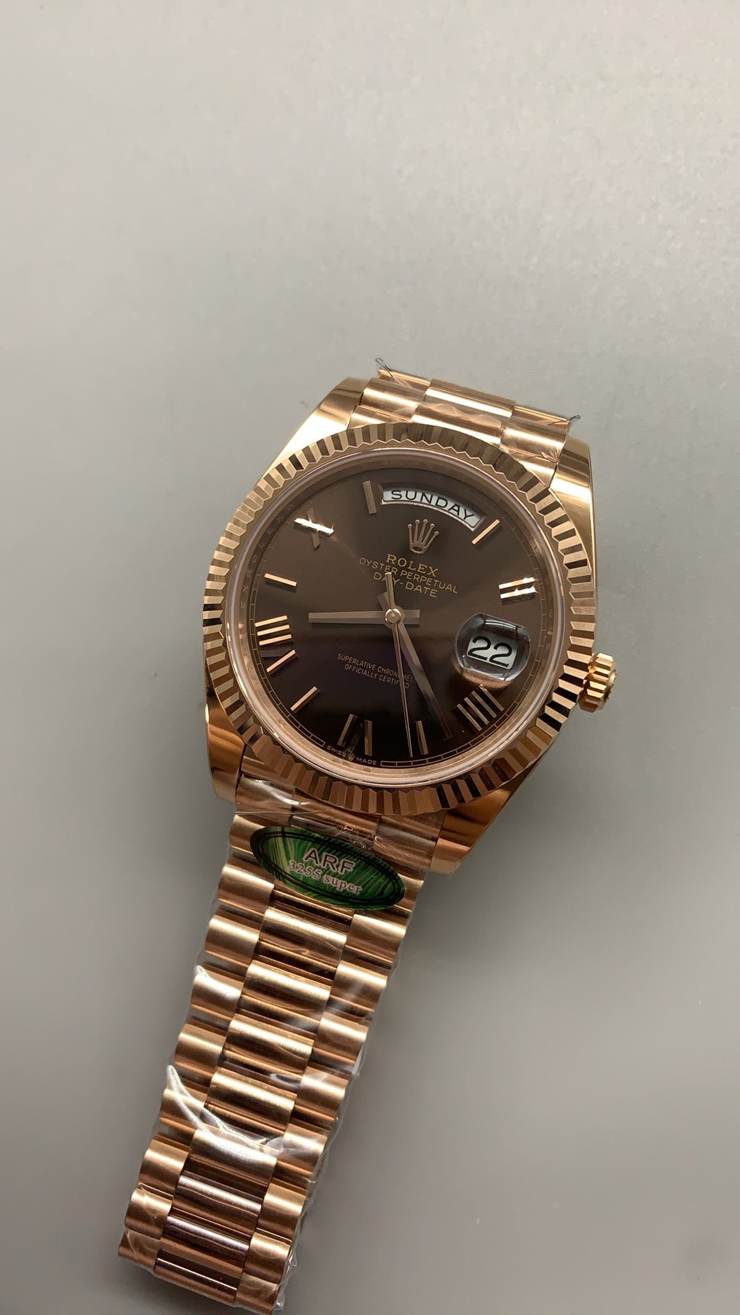 Rolex Day-Date 40MM | โชว์วันและวันที่ | กลไกอัตโนมัติ Cal.3255