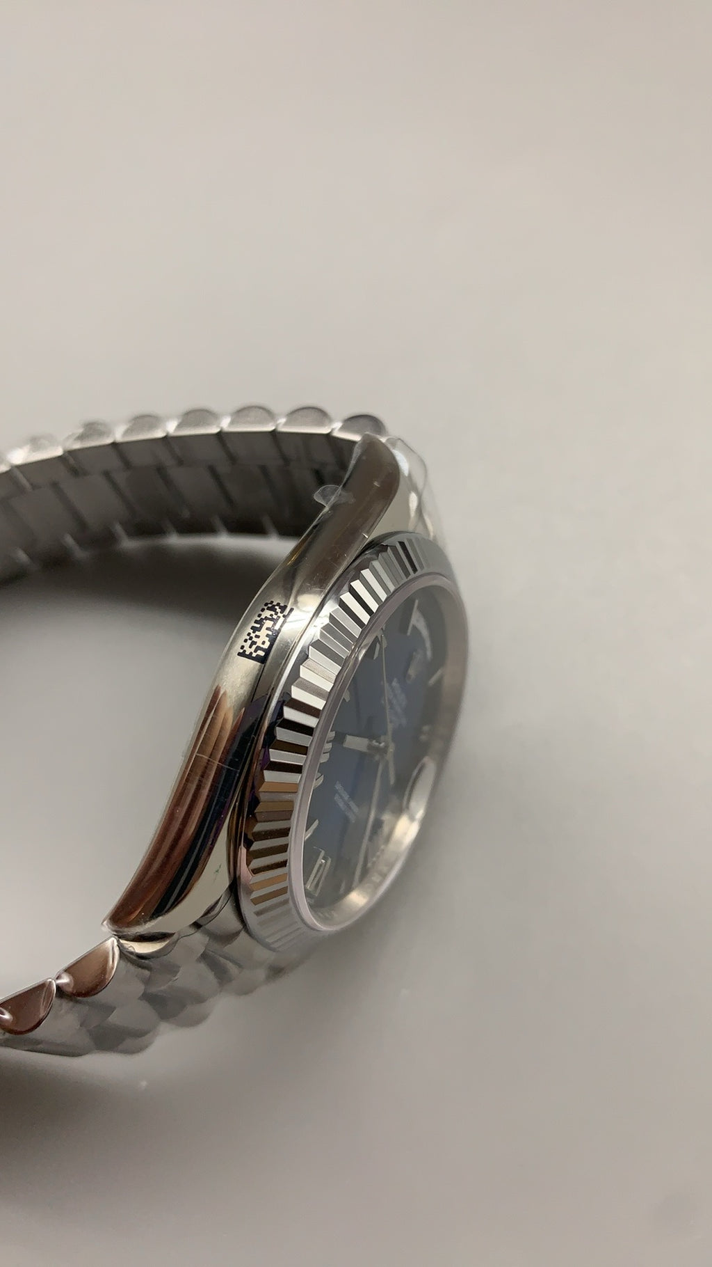 Rolex Day-Date 40MM | หน้าปัดฟูมสโมคบลู | กลไกอัตโนมัติ Cal.3255