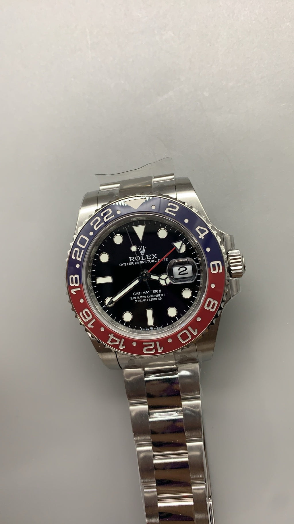 Rolex GMT-Master II 40MM | ขอบเซรามิกสีแดง-ดำ (โค้ก) | กลไกอัตโนมัติ Cal.3285