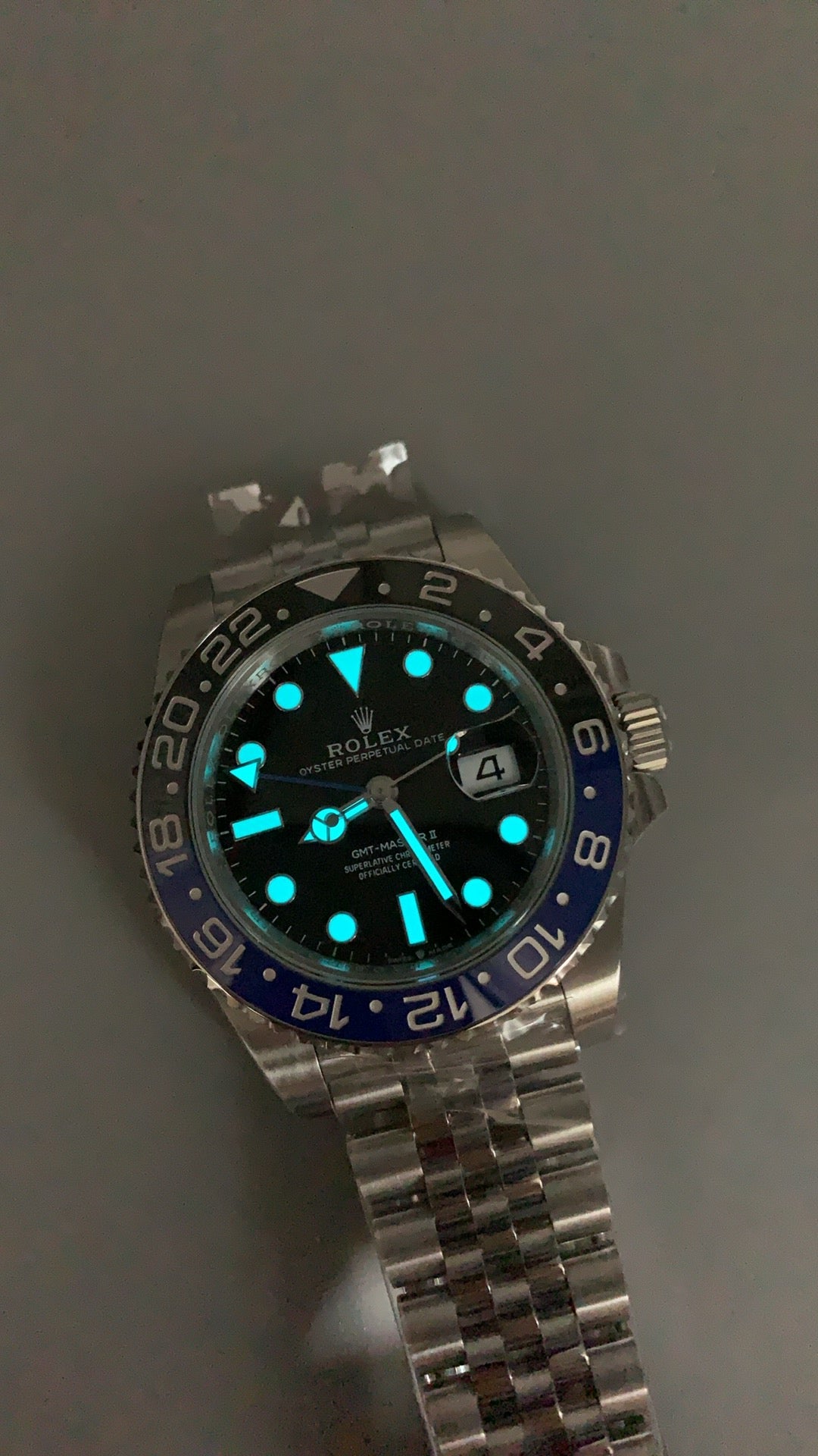 Rolex GMT-Master II 40MM | รุ่นคลาสสิก ขอบเซรามิกสีดำ | กลไกอัตโนมัติ Cal.3285
