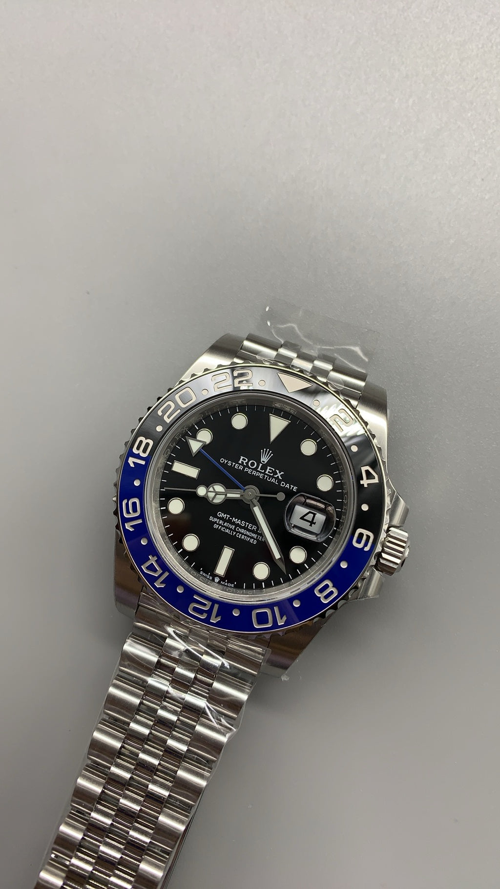 Rolex GMT-Master II 40MM | รุ่นคลาสสิก ขอบเซรามิกสีดำ | กลไกอัตโนมัติ Cal.3285