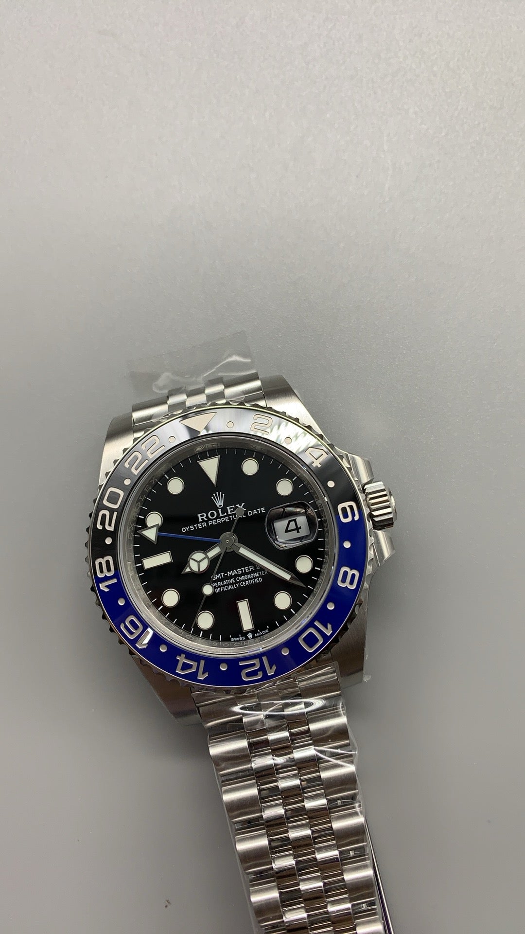 Rolex GMT-Master II 40MM | รุ่นคลาสสิก ขอบเซรามิกสีดำ | กลไกอัตโนมัติ Cal.3285