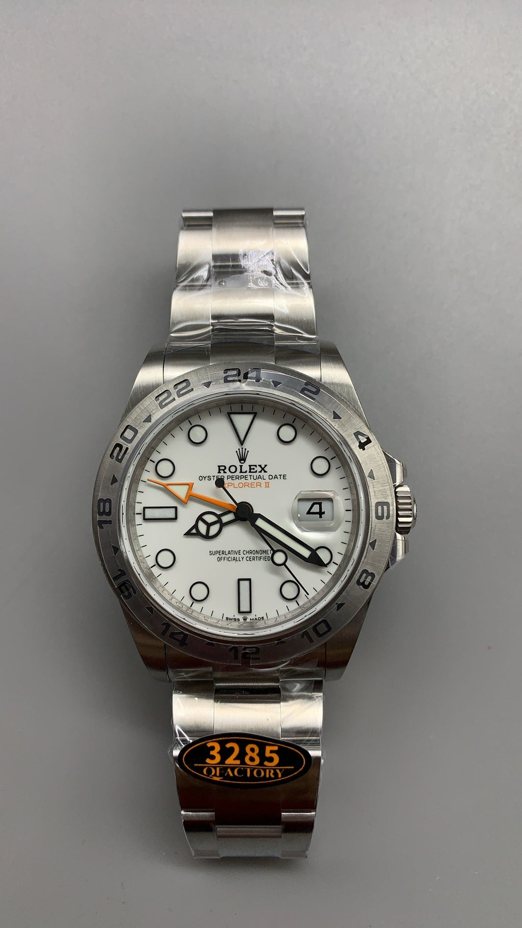 Rolex Explorer II 42MM | หน้าปัดสีขาว เข็มสีส้ม | กลไกอัตโนมัติ Cal.3285